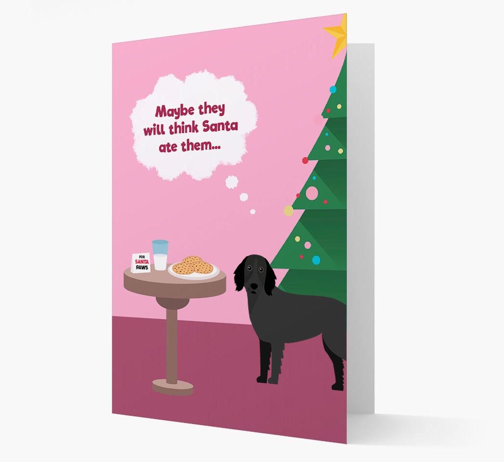 'Santa's Cookies' - Personalized {breedFullName} Christmas Card