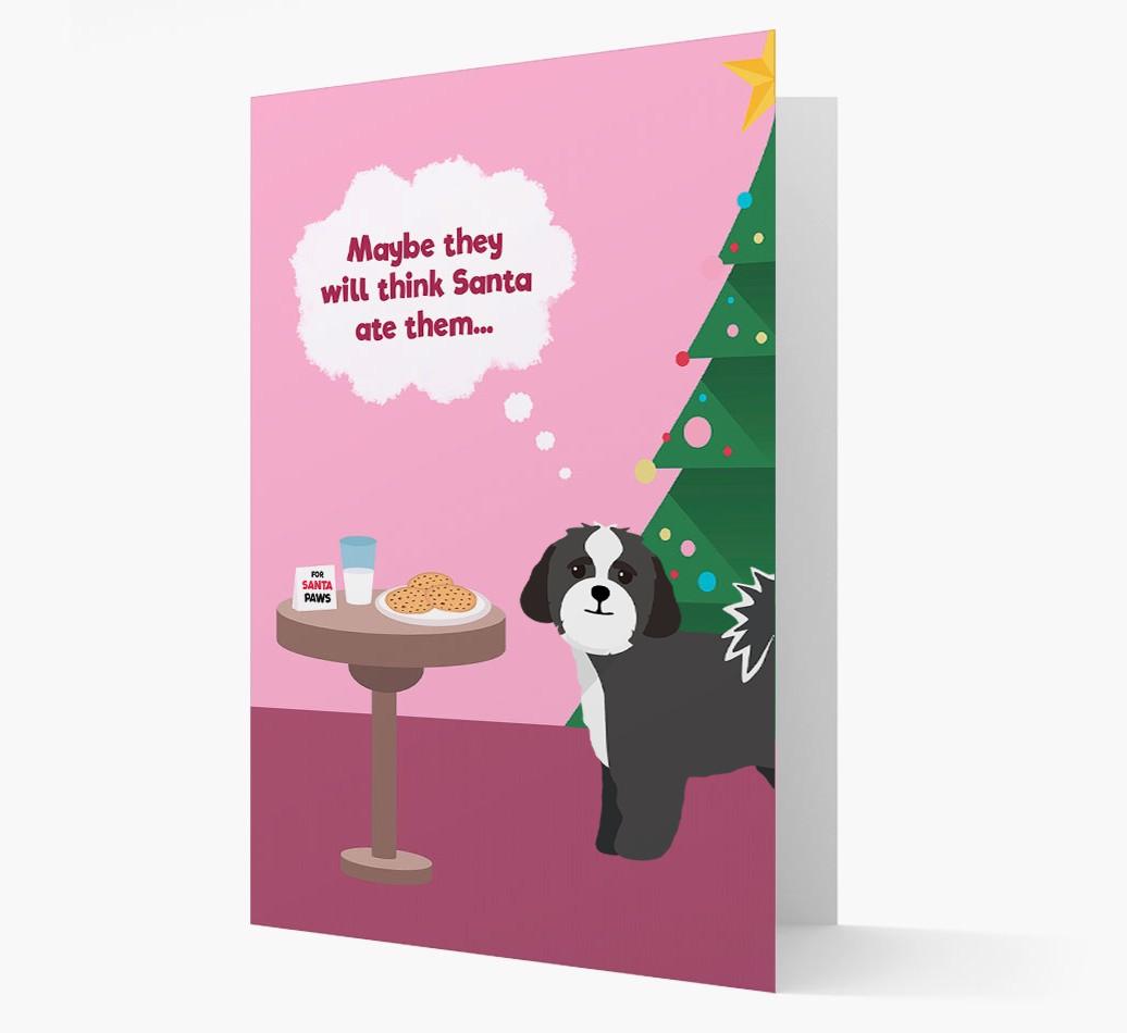 'Santa's Cookies' - Personalized {breedFullName} Christmas Card