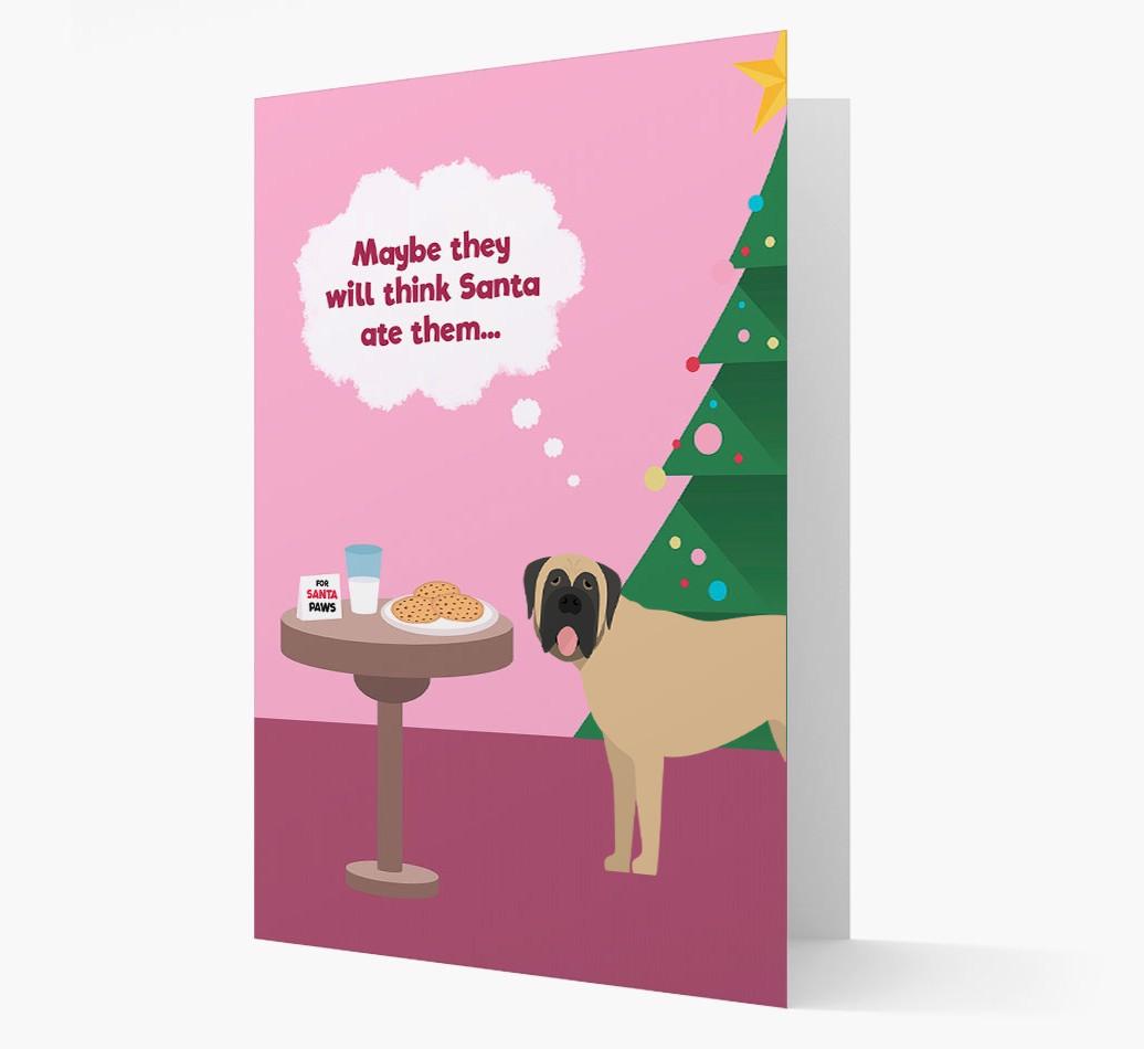 'Santa's Cookies' - Personalized {breedFullName} Christmas Card