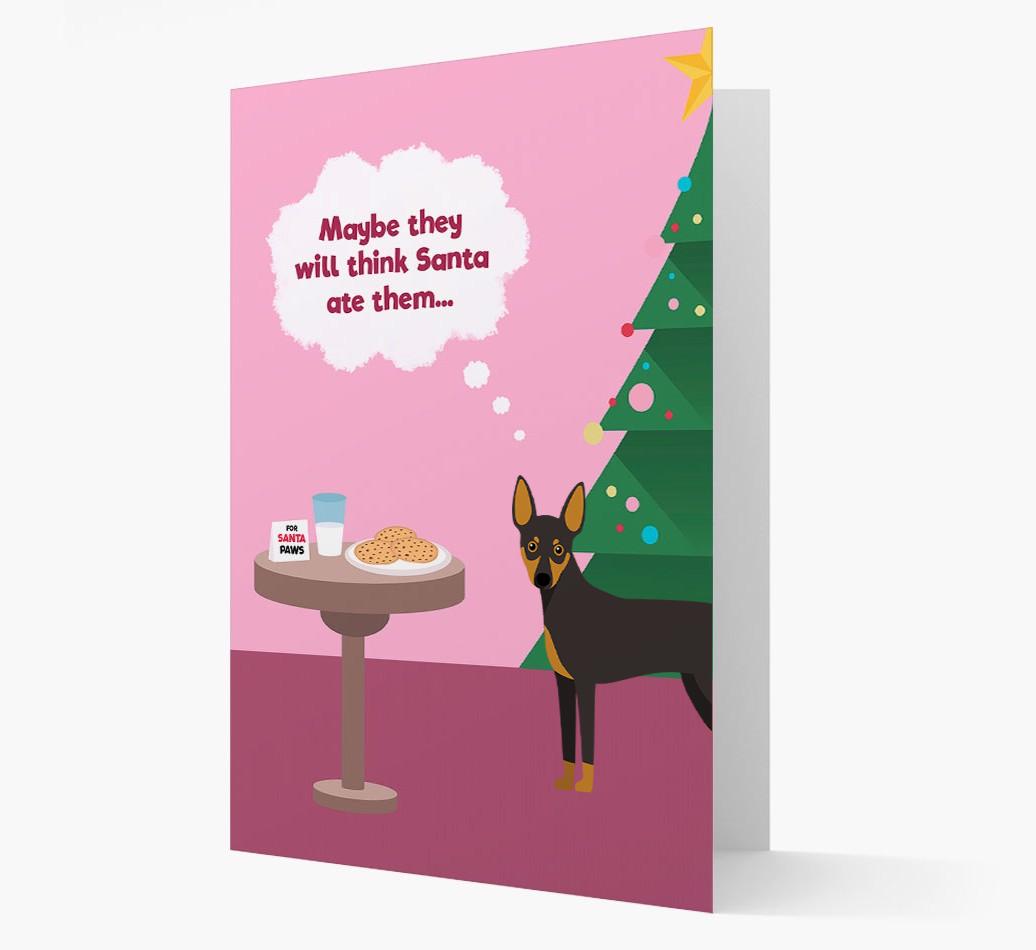 'Santa's Cookies' - Personalized {breedFullName} Christmas Card