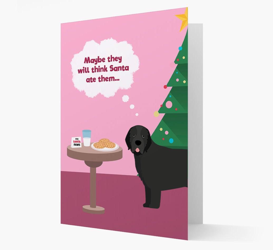 'Santa's Cookies' - Personalized {breedFullName} Christmas Card