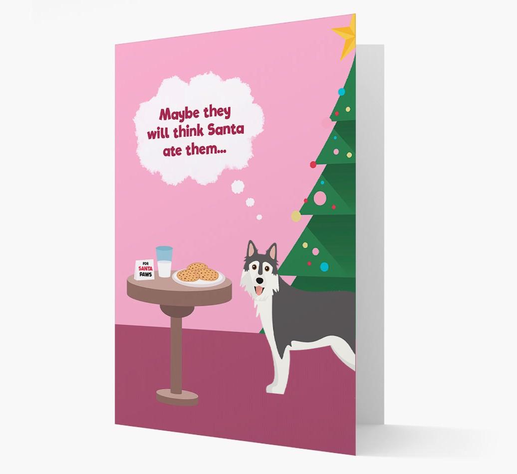 'Santa's Cookies' - Personalized {breedFullName} Christmas Card