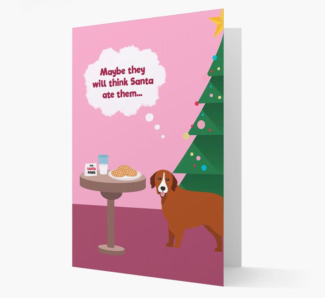 'Santa's Cookies' - Personalised {breedFullName} Christmas Card