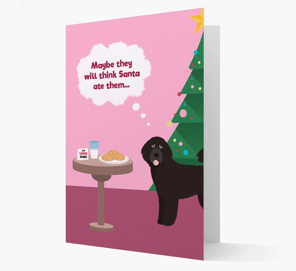 'Santa's Cookies' - Personalized {breedFullName} Christmas Card