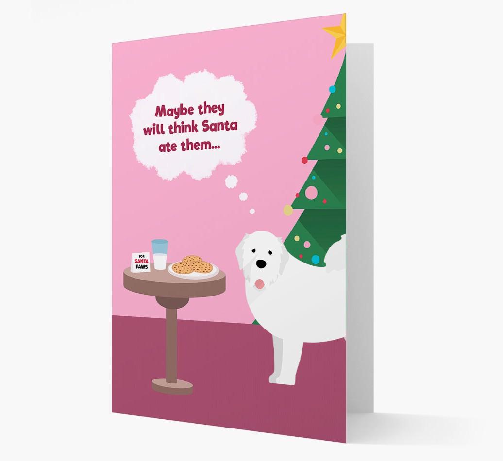 'Santa's Cookies' - Personalized {breedFullName} Christmas Card