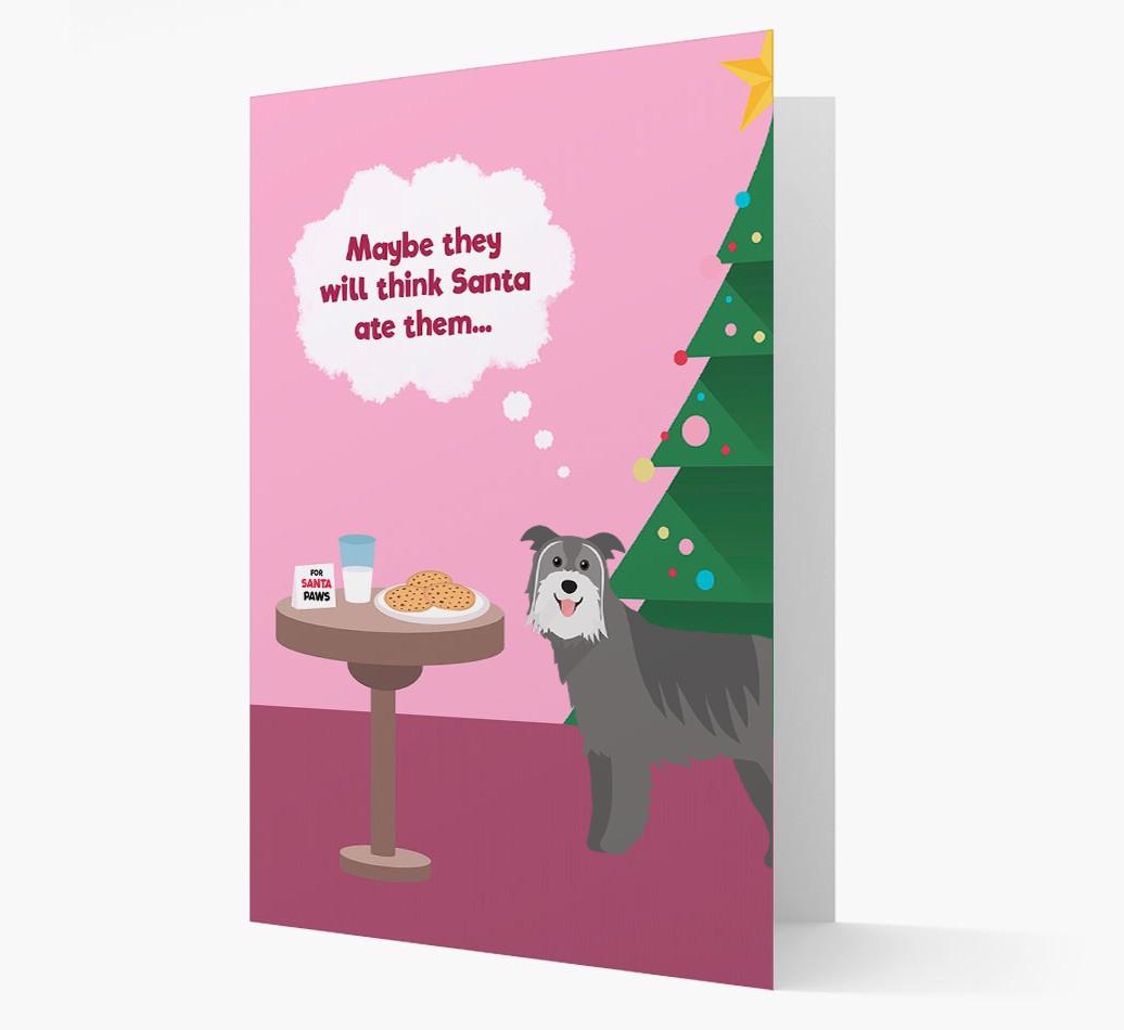 'Santa's Cookies' - Personalized {breedFullName} Christmas Card