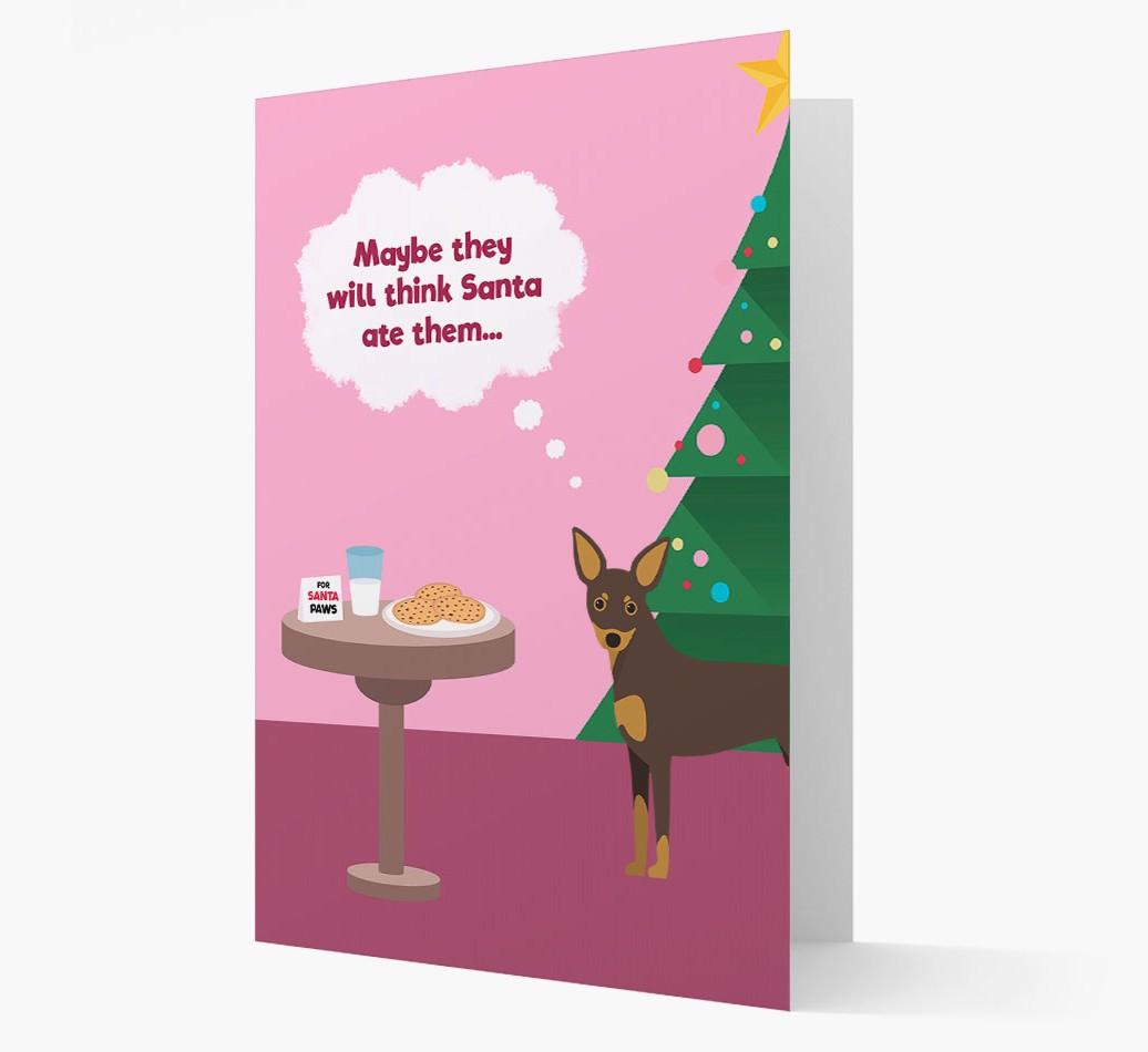 'Santa's Cookies' - Personalized {breedFullName} Christmas Card