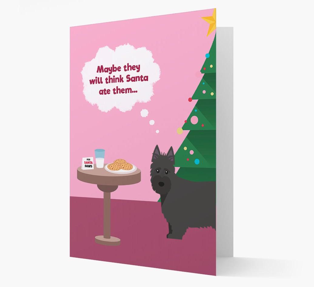 'Santa's Cookies' - Personalized {breedFullName} Christmas Card