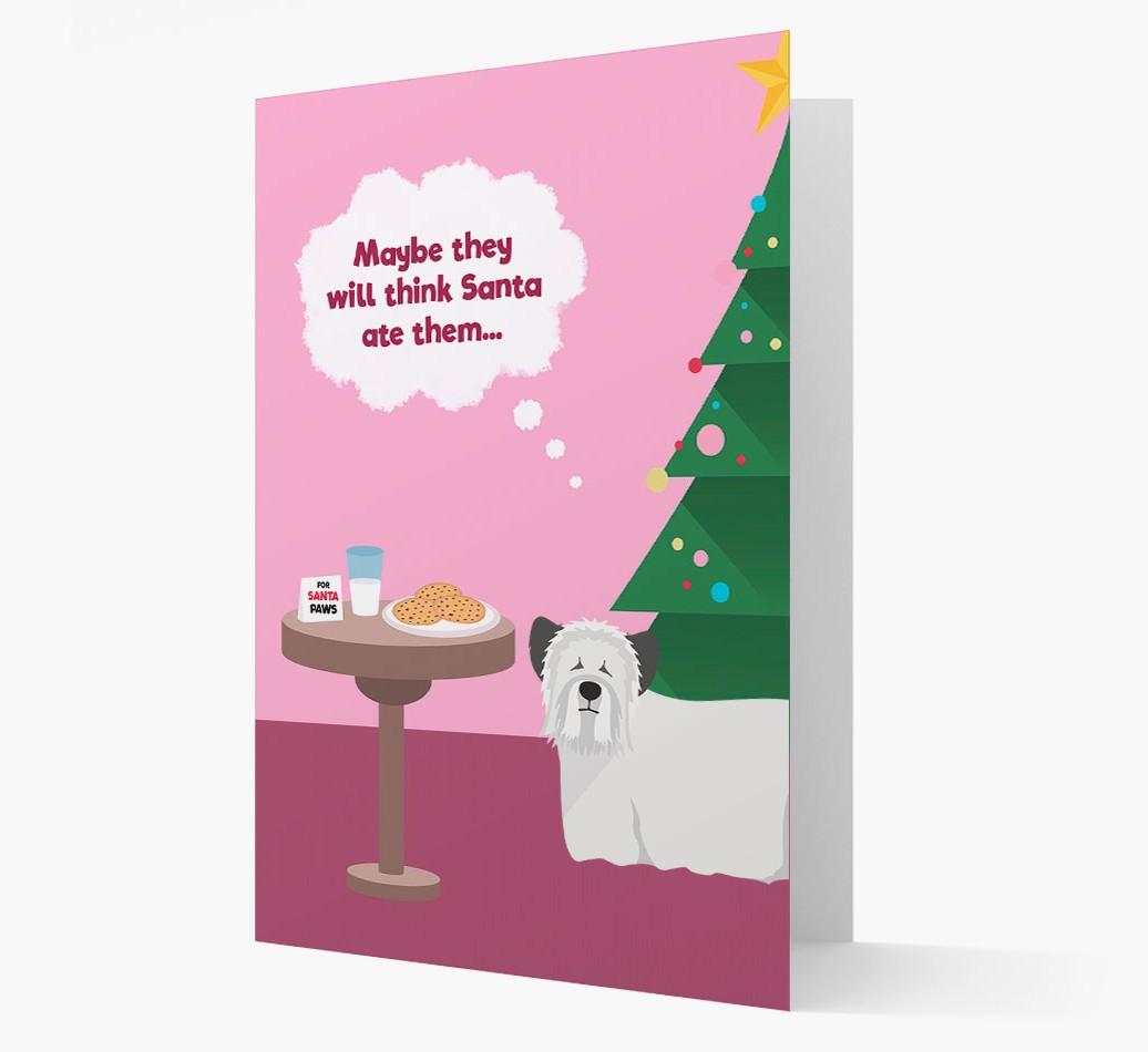'Santa's Cookies' - Personalized {breedFullName} Christmas Card
