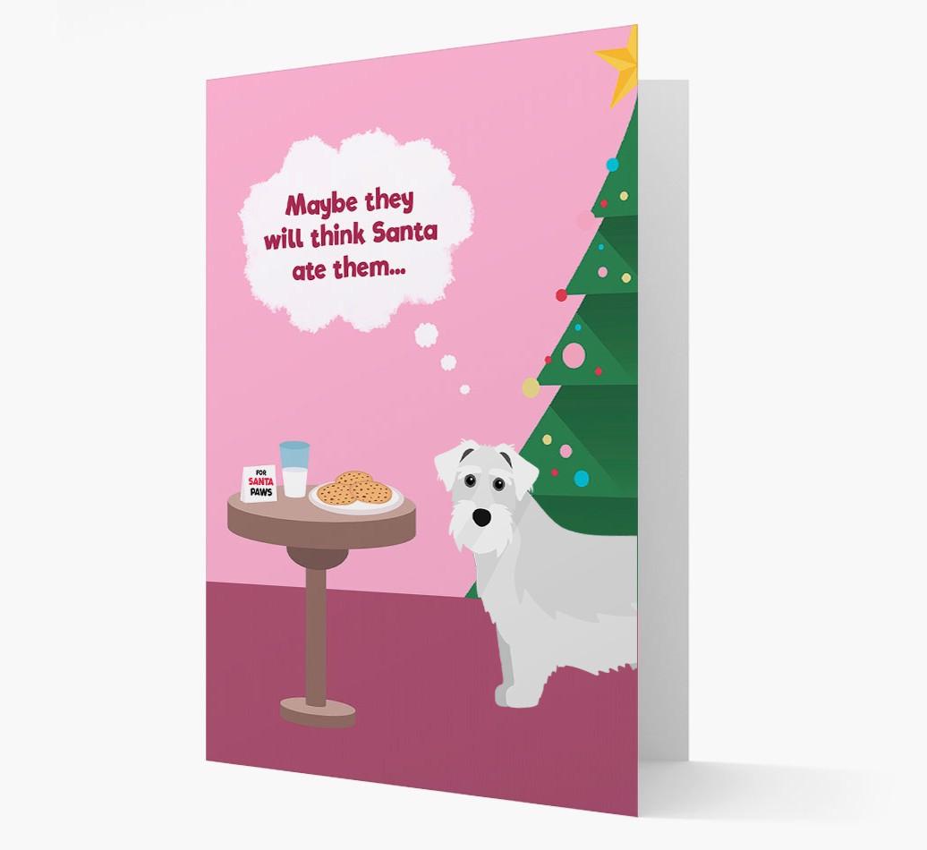 'Santa's Cookies' - Personalized {breedFullName} Christmas Card