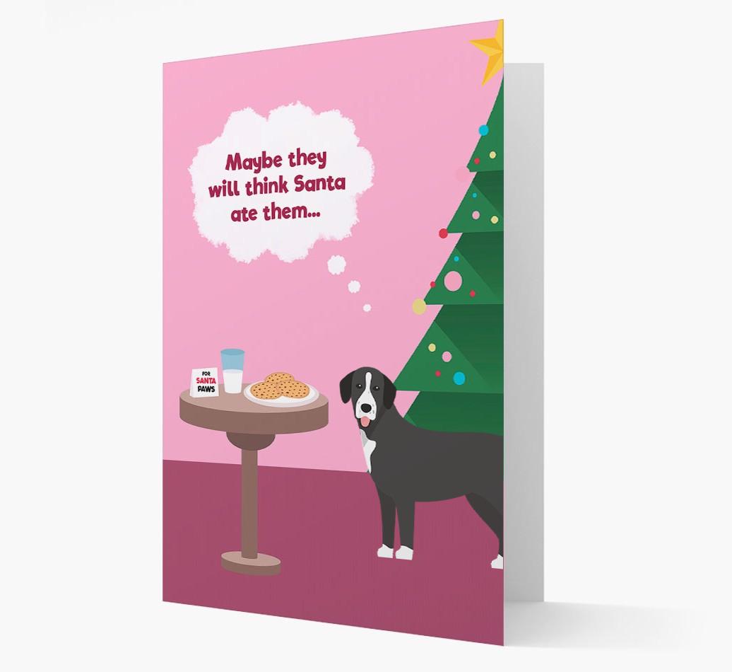 'Santa's Cookies' - Personalized {breedFullName} Christmas Card