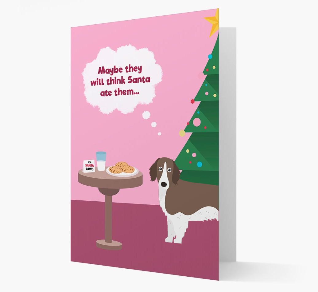 'Santa's Cookies' - Personalized {breedFullName} Christmas Card