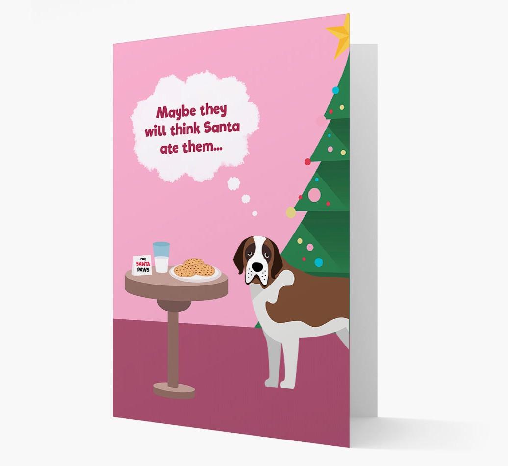 'Santa's Cookies' - Personalized {breedFullName} Christmas Card