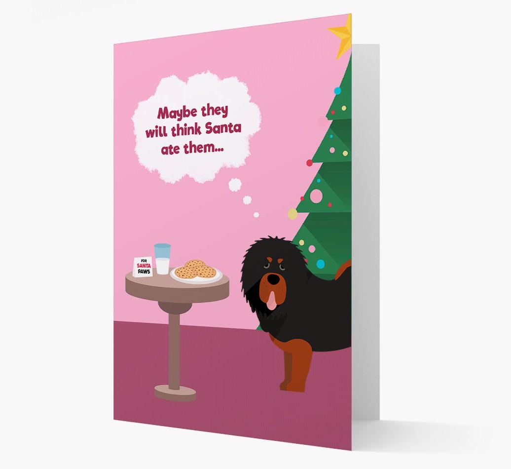 'Santa's Cookies' - Personalized {breedFullName} Christmas Card
