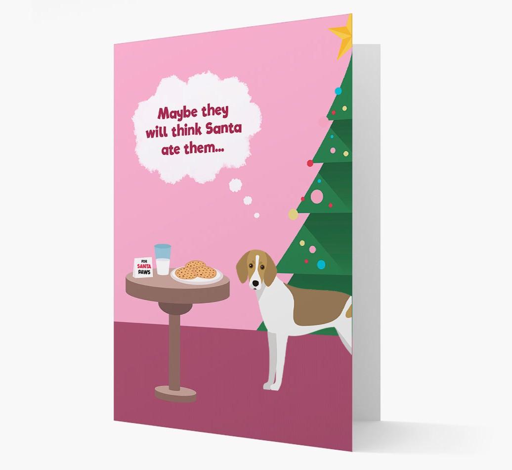 'Santa's Cookies' - Personalized {breedFullName} Christmas Card