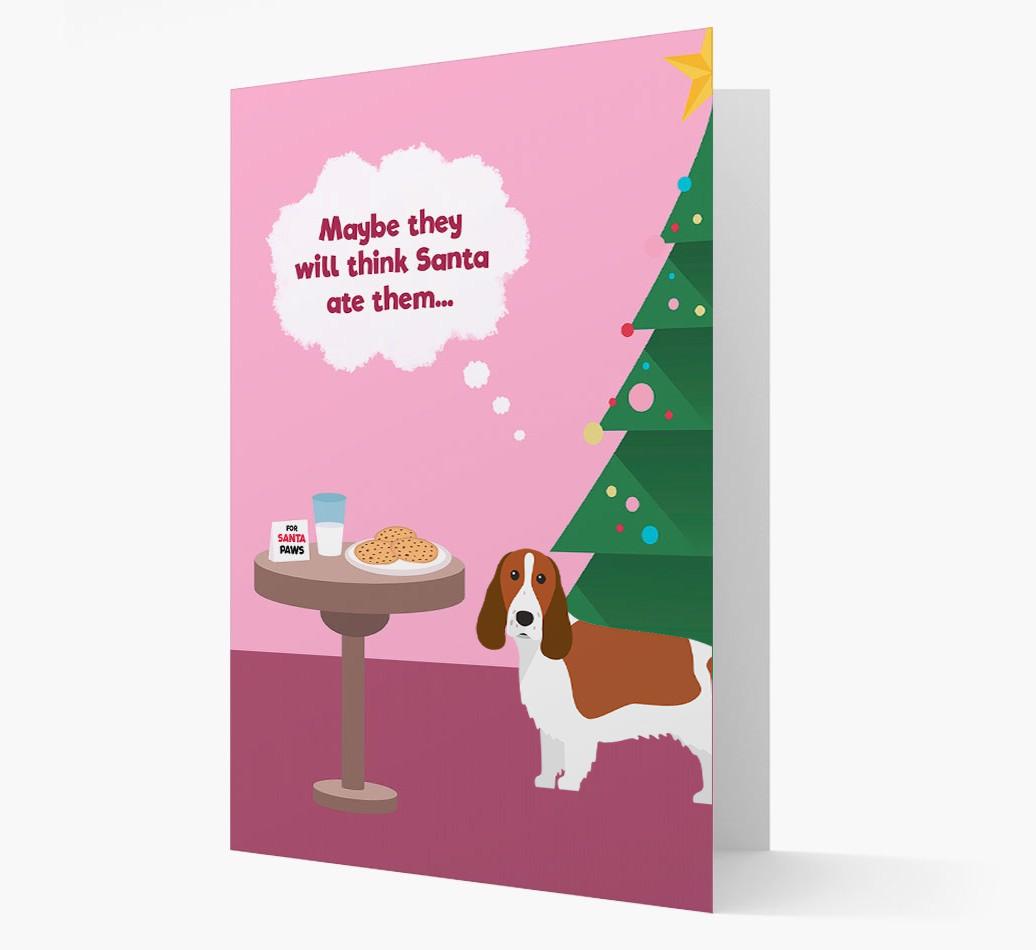 'Santa's Cookies' - Personalized {breedFullName} Christmas Card