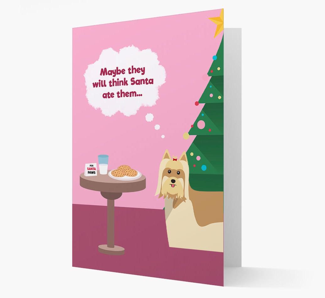 'Santa's Cookies' - Personalized {breedFullName} Christmas Card