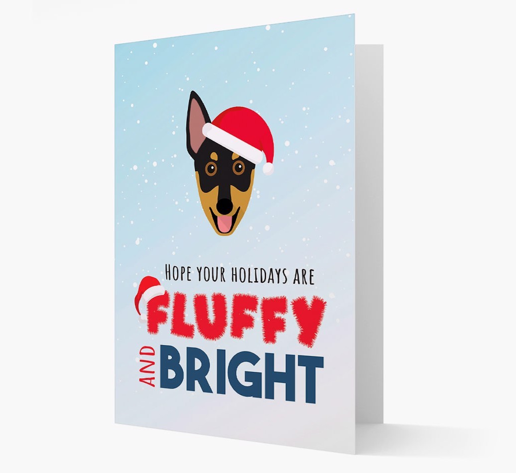'Fluffy and Bright' - Personalized {breedFullName} Christmas Card