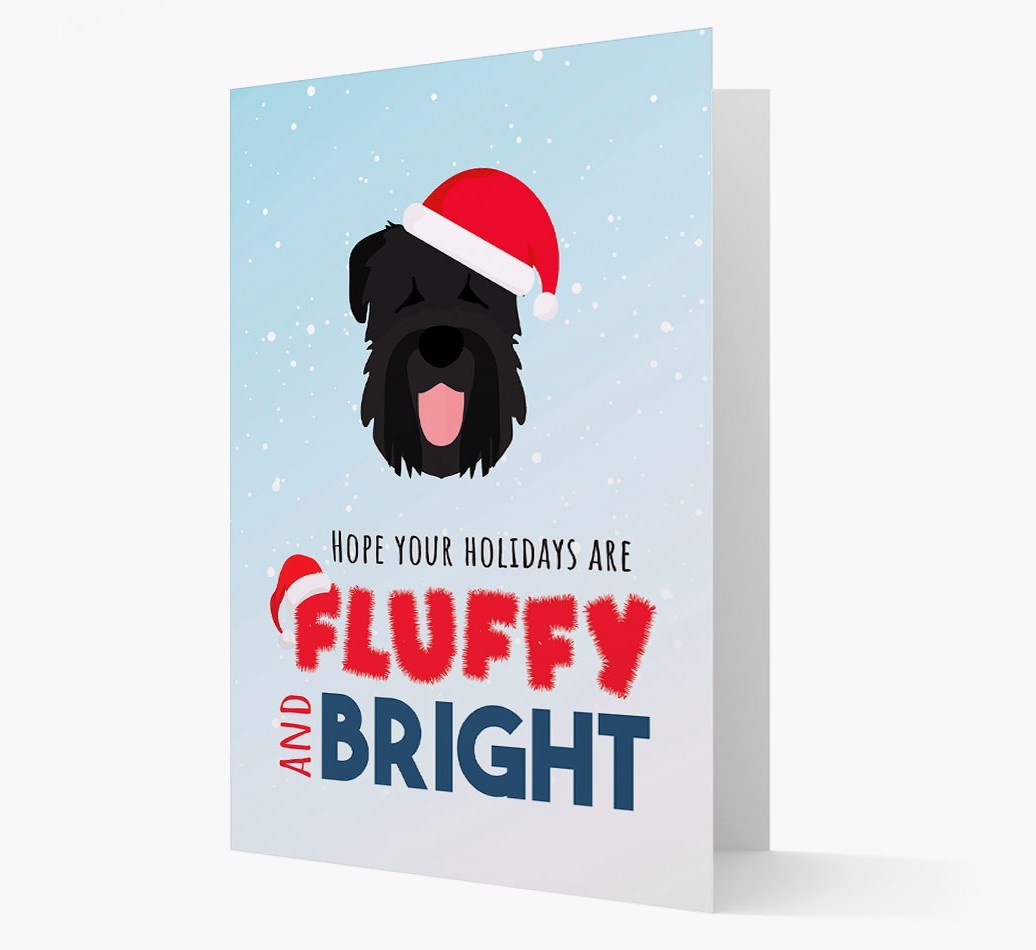 'Fluffy and Bright' - Personalized {breedFullName} Christmas Card