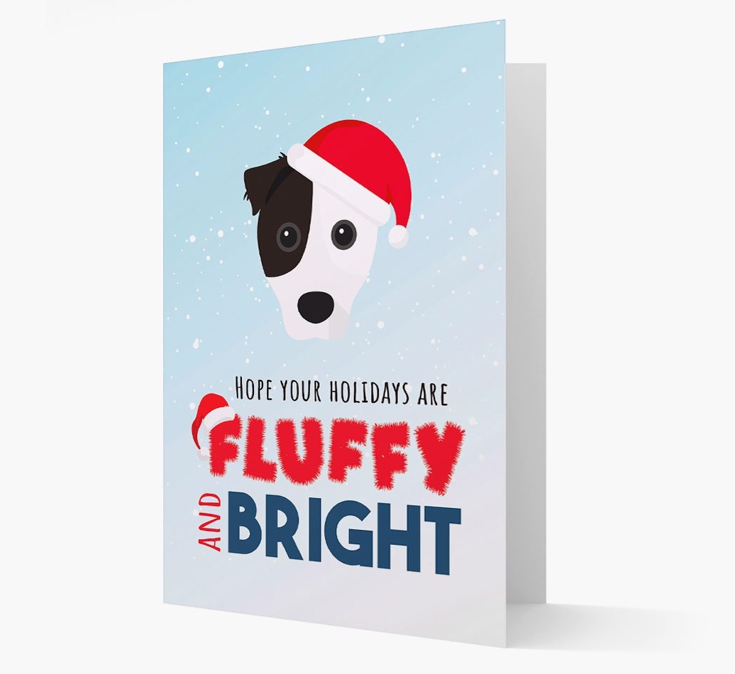 'Fluffy and Bright' - Personalized {breedFullName} Christmas Card