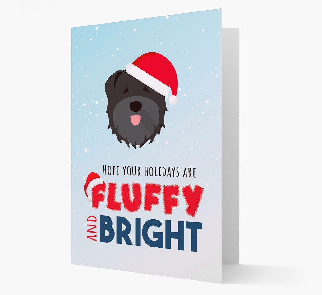 'Fluffy and Bright' - Personalized {breedFullName} Christmas Card