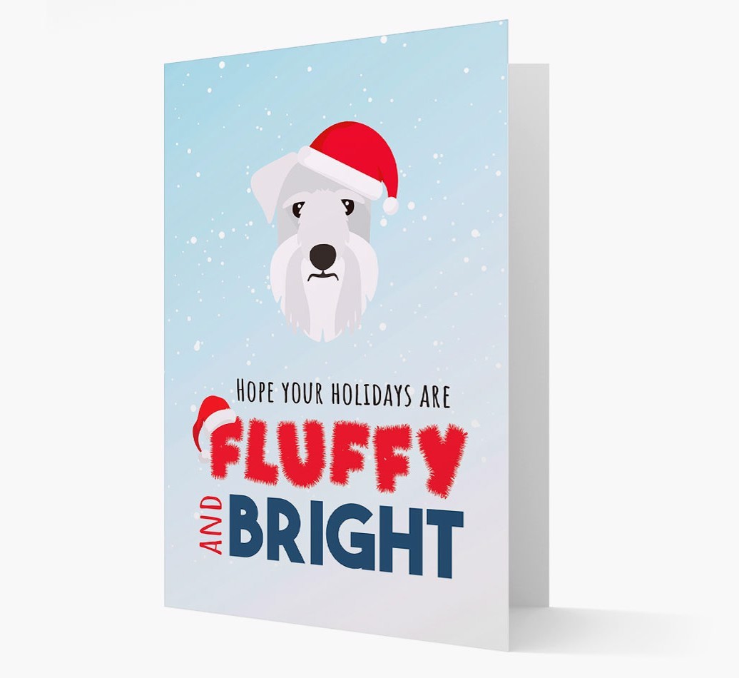 'Fluffy and Bright' - Personalized {breedFullName} Christmas Card