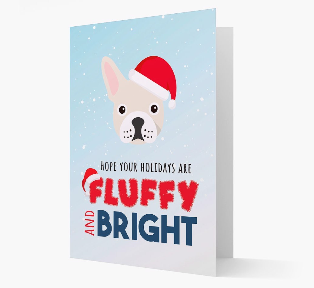 'Fluffy and Bright' - Personalized {breedFullName} Christmas Card