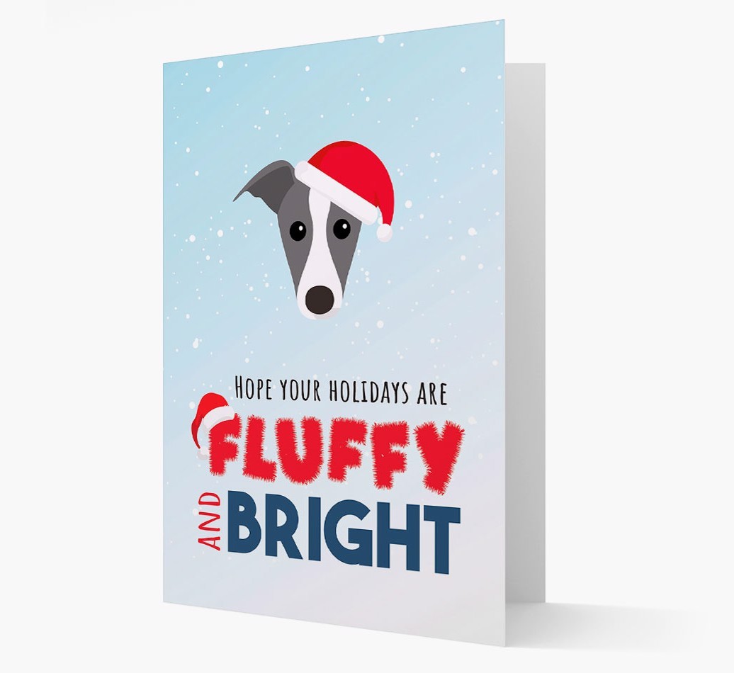 'Fluffy and Bright' - Personalized {breedFullName} Christmas Card