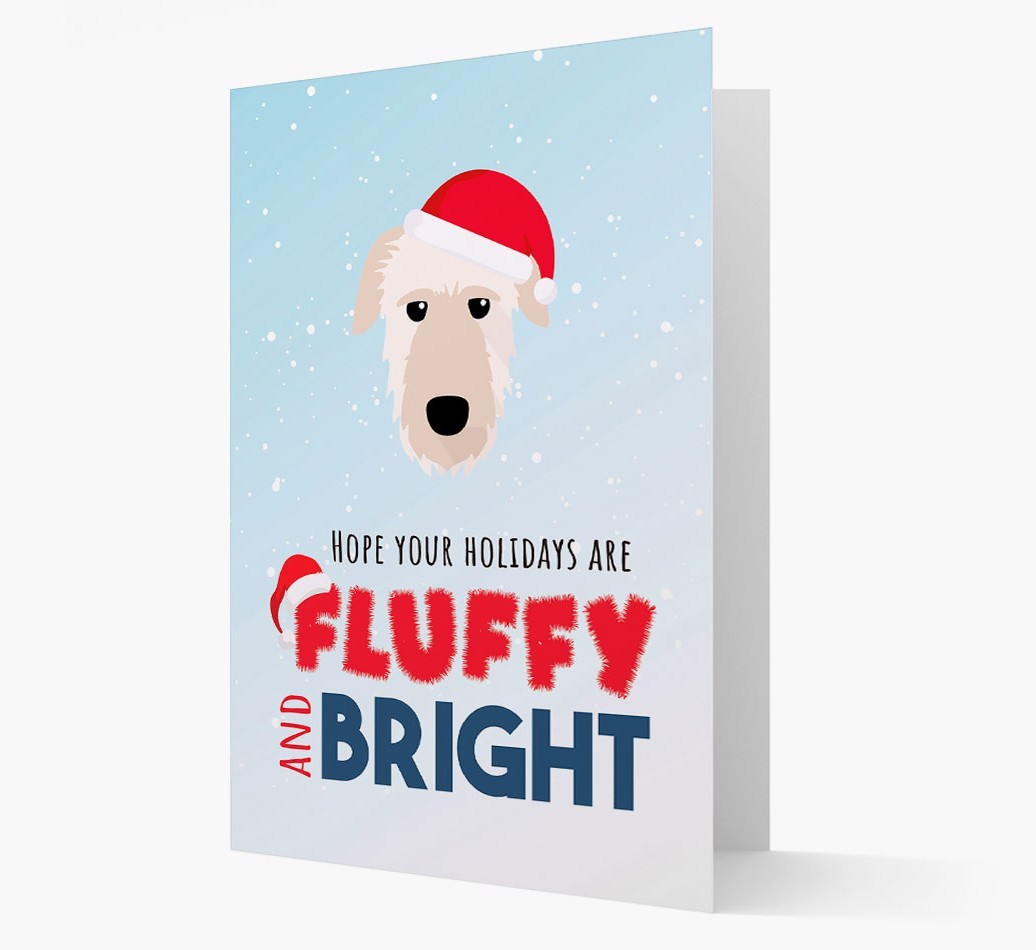 'Fluffy and Bright' - Personalized {breedFullName} Christmas Card