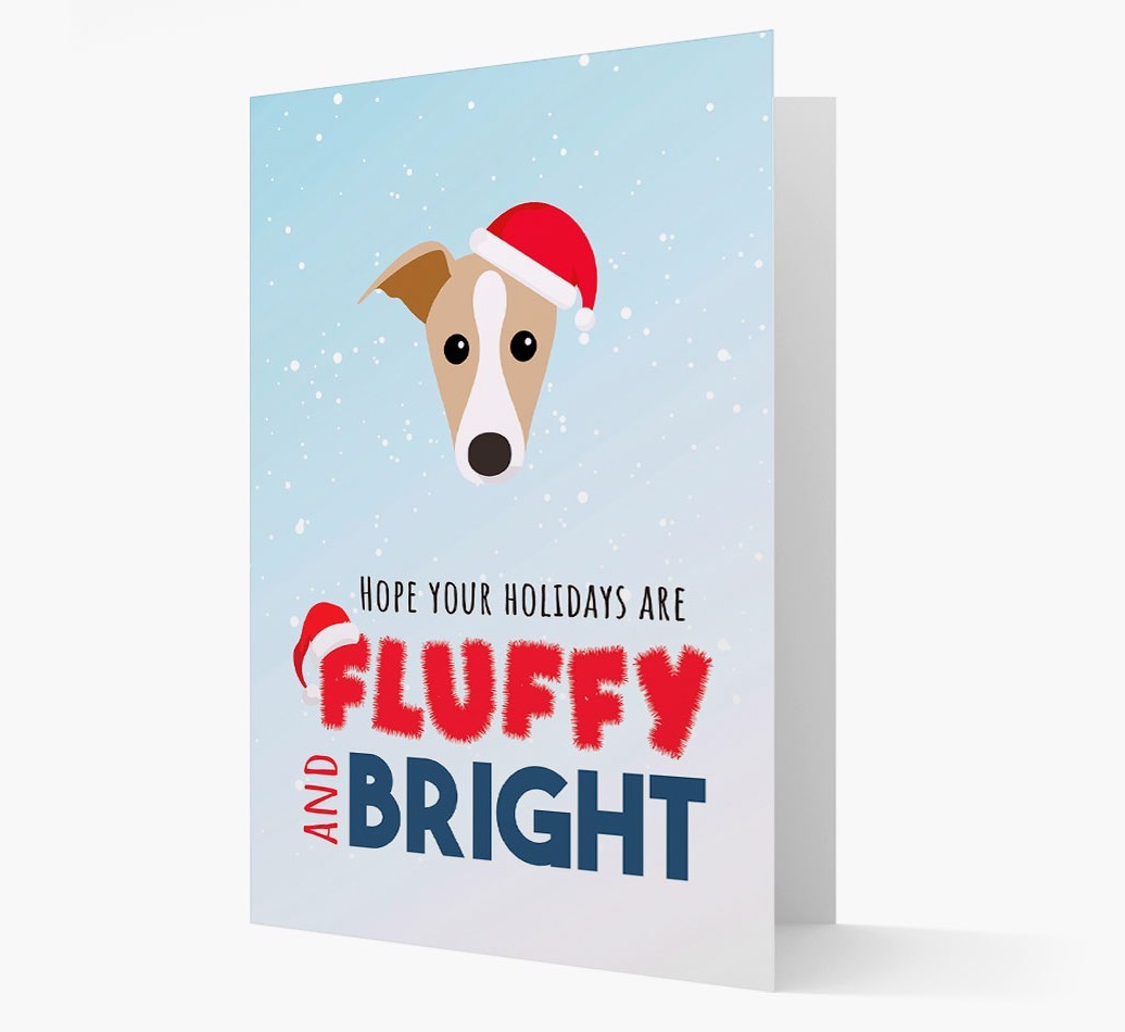'Fluffy and Bright' - Personalised {breedFullName} Christmas Card