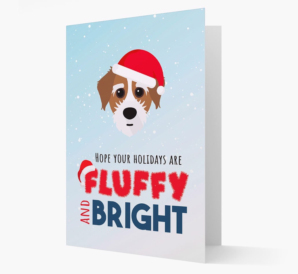 'Fluffy and Bright' - Personalized {breedFullName} Christmas Card