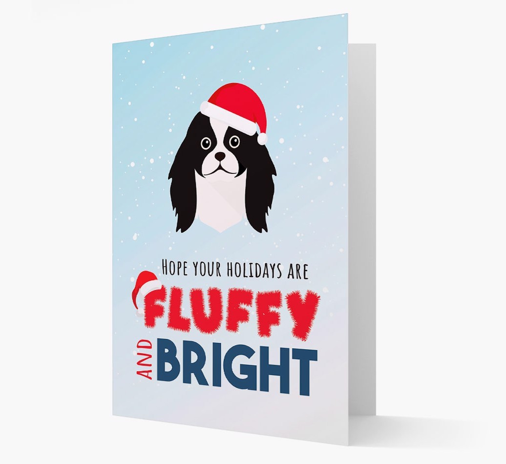 'Fluffy and Bright' - Personalized {breedFullName} Christmas Card