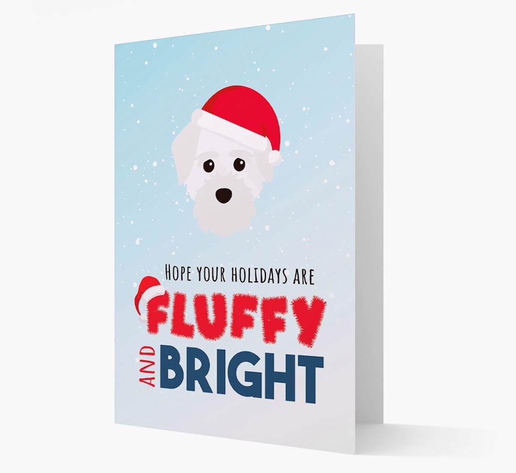'Fluffy and Bright' - Personalized {breedFullName} Christmas Card