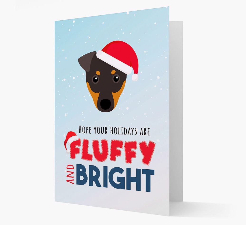 'Fluffy and Bright' - Personalized {breedFullName} Christmas Card