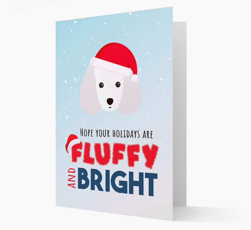 'Fluffy and Bright' - Personalized {breedFullName} Christmas Card