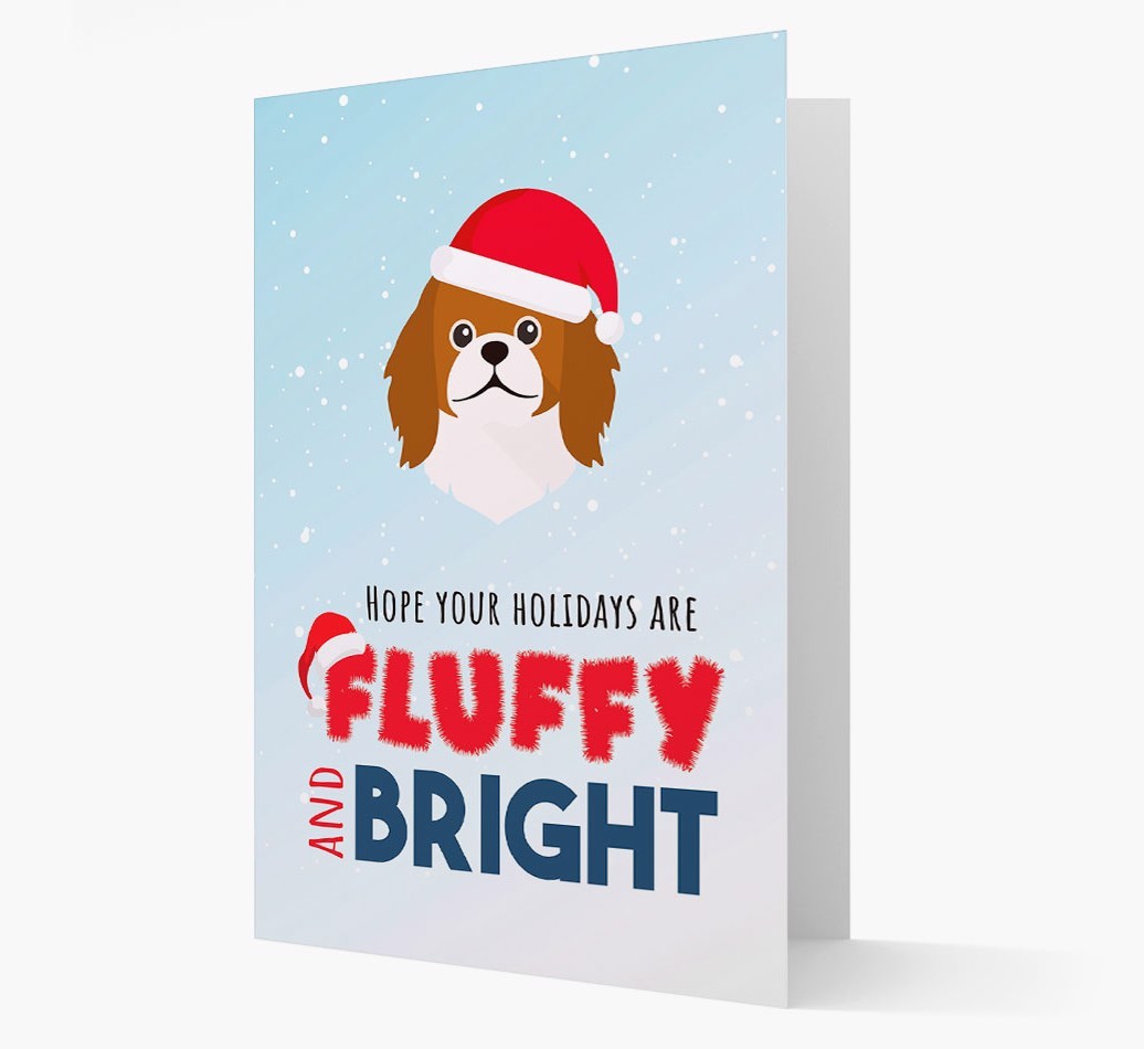 'Fluffy and Bright' - Personalized {breedFullName} Christmas Card