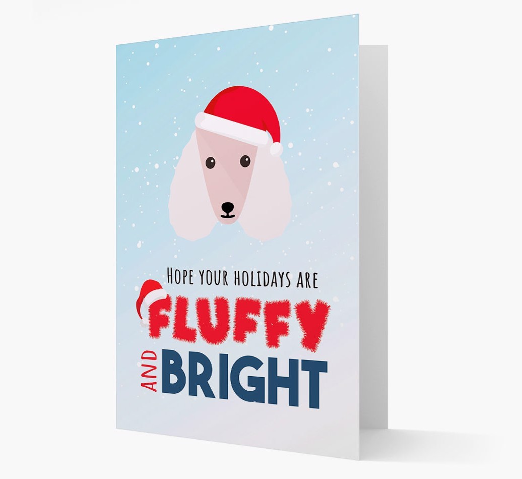 'Fluffy and Bright' - Personalized {breedFullName} Christmas Card