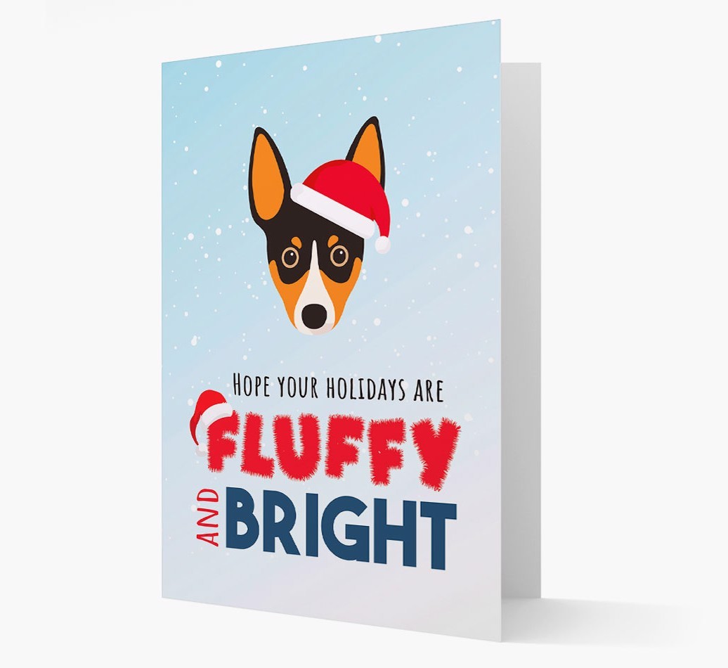 'Fluffy and Bright' - Personalized {breedFullName} Christmas Card
