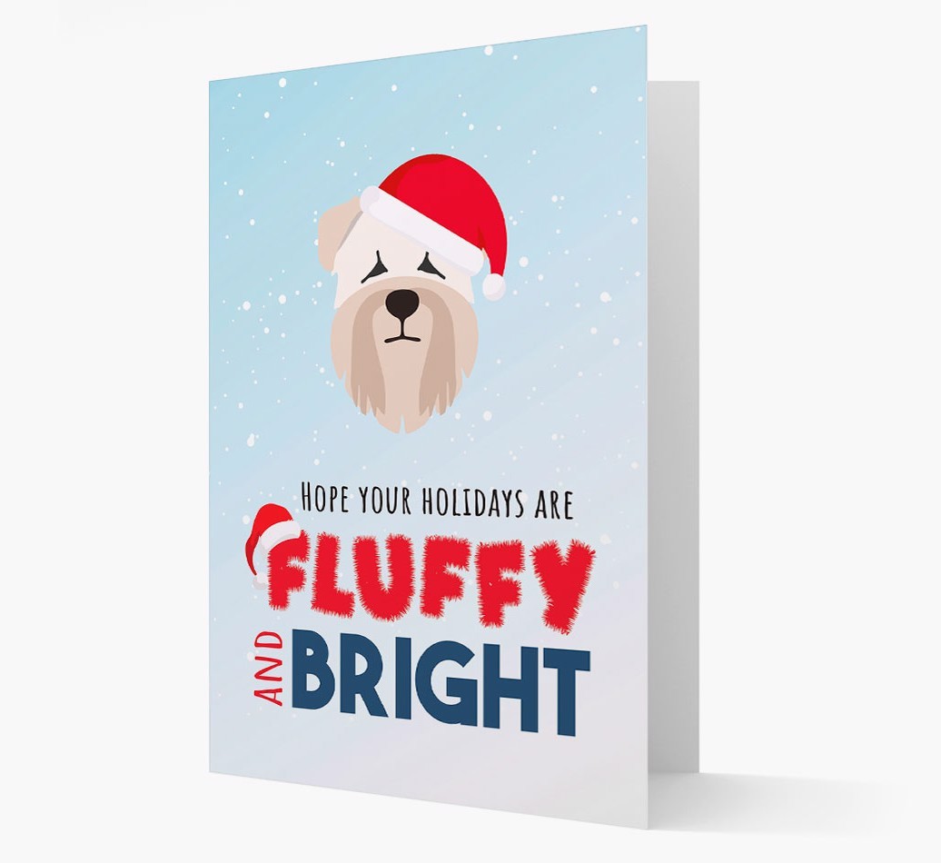 'Fluffy and Bright' - Personalized {breedFullName} Christmas Card