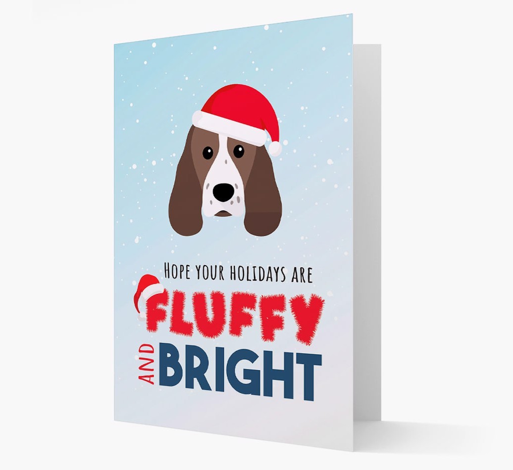 'Fluffy and Bright' - Personalized {breedFullName} Christmas Card