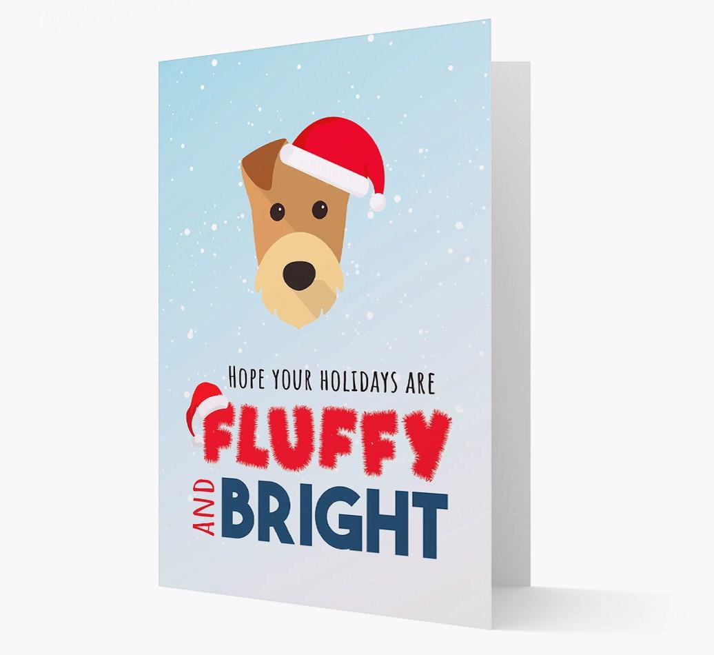 'Fluffy and Bright' - Personalized {breedFullName} Christmas Card