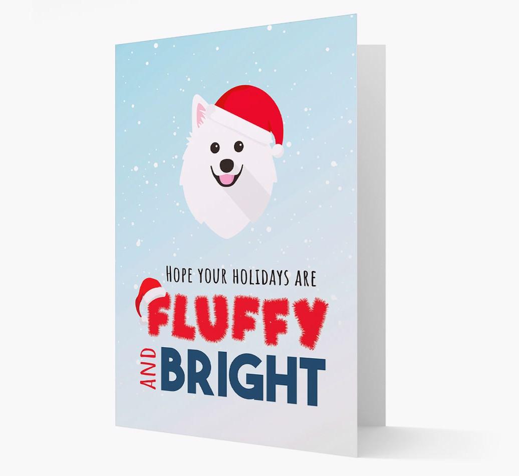 'Fluffy and Bright' - Personalized {breedFullName} Christmas Card