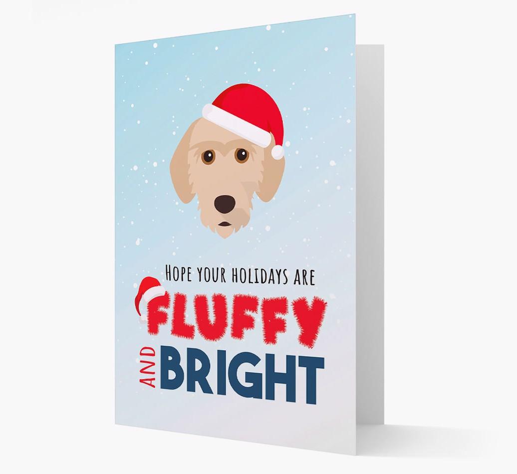 'Fluffy and Bright' - Personalized {breedFullName} Christmas Card