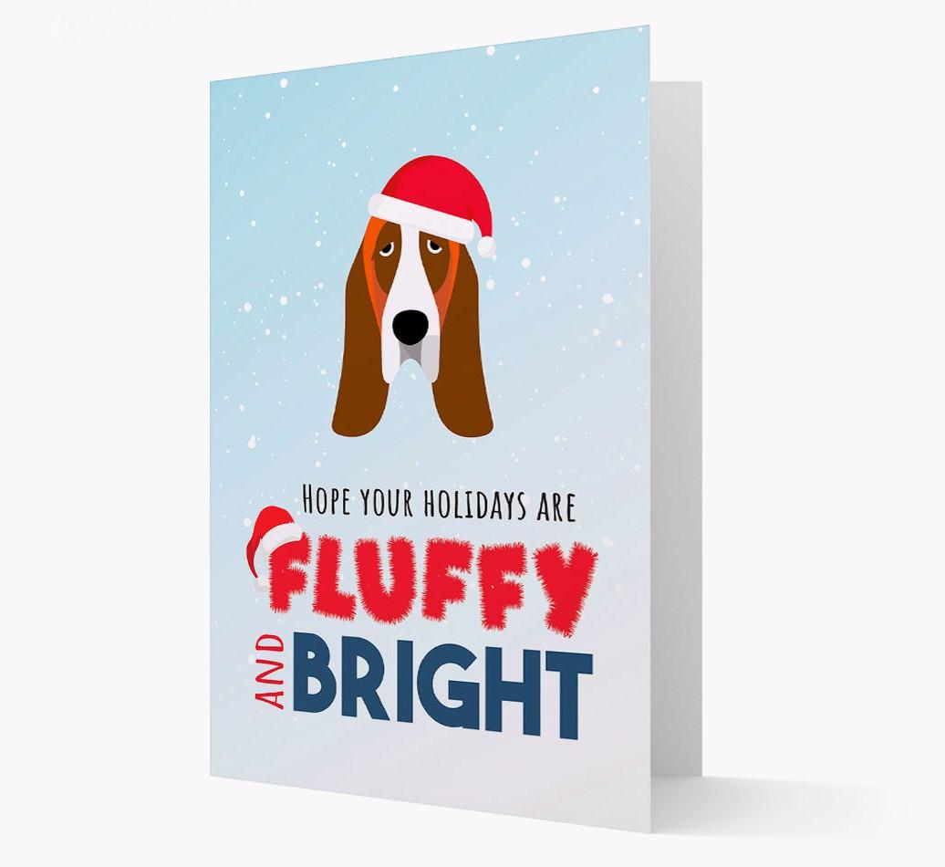 'Fluffy and Bright' - Personalized {breedFullName} Christmas Card