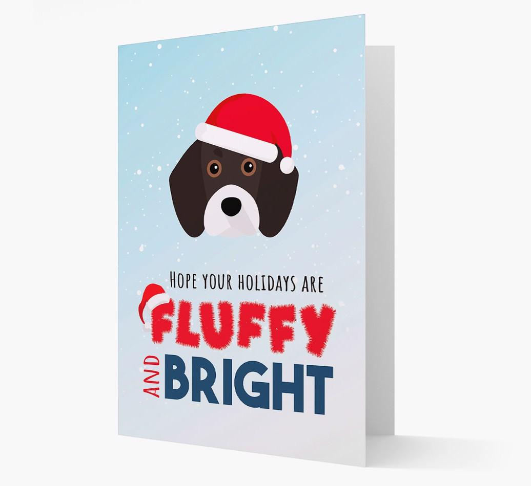 'Fluffy and Bright' - Personalized {breedFullName} Christmas Card