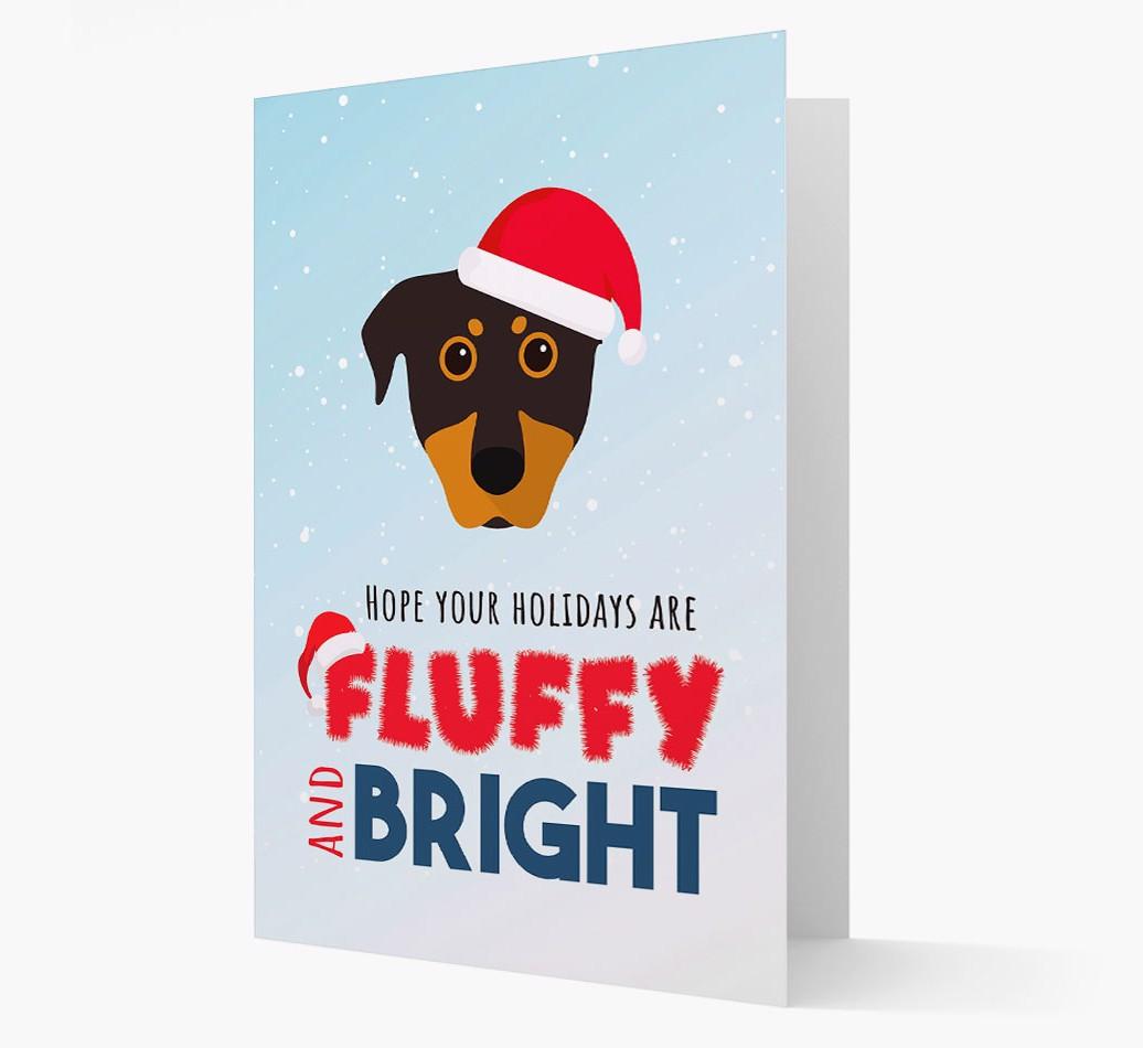 'Fluffy and Bright' - Personalized {breedFullName} Christmas Card