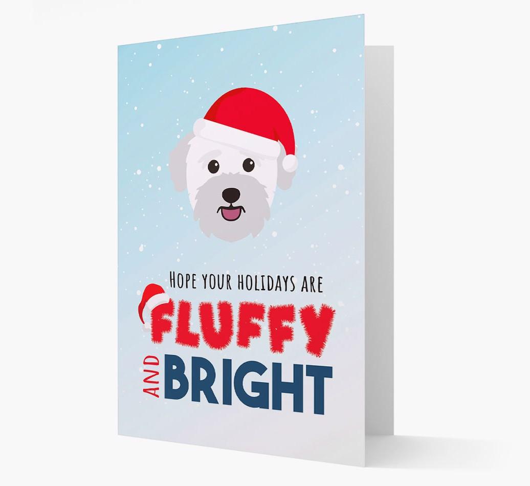 'Fluffy and Bright' - Personalized {breedFullName} Christmas Card
