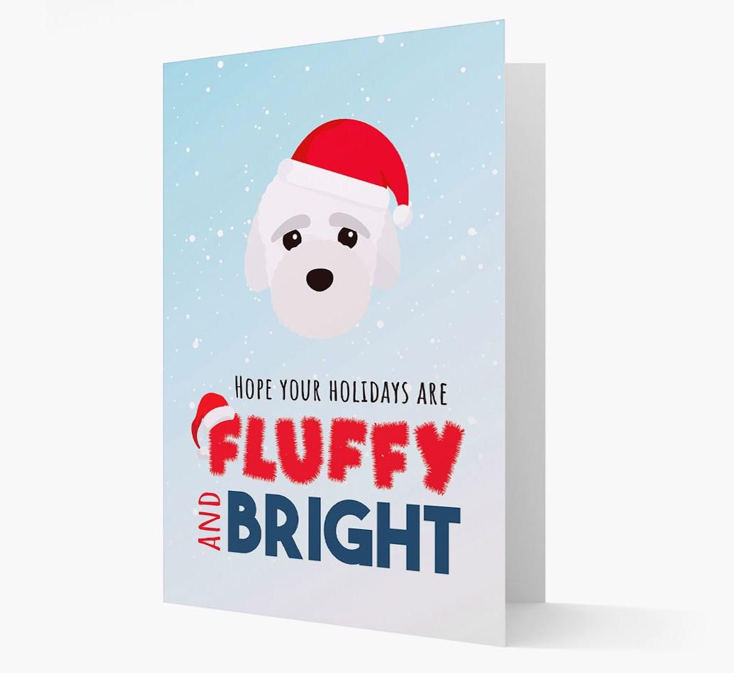 'Fluffy and Bright' - Personalized {breedFullName} Christmas Card