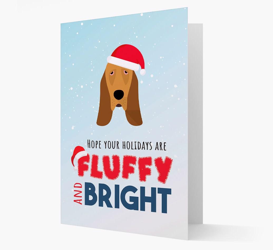 'Fluffy and Bright' - Personalized {breedFullName} Christmas Card