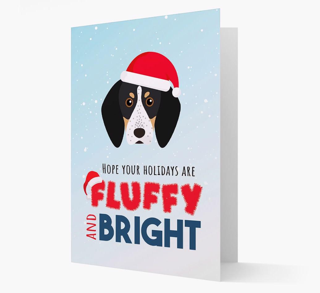 'Fluffy and Bright' - Personalized {breedFullName} Christmas Card